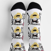 Dachshund-Herzen Socken (Oben)