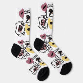 Dachshund-Herzen Socken (Rechts)