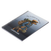 Dachshund Hiker Lead With Vision  Notizblock (Linke Seite)