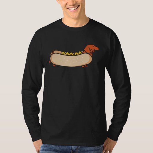 Dachshund Hot Dog Cute Weenie Wiener Dog T-Shirt (Vorderseite)
