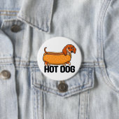 Dachshund Hot Dog Knopf Button (Beispiel)