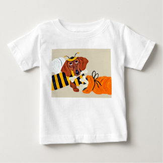 Dachshund Hummel mit Hundefutter Baby T-shirt
