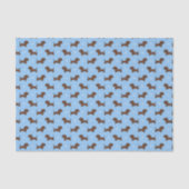 Dachshund-Hund-Decoupage Seidenpapier (Vorderseite)