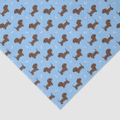 Dachshund-Hund-Decoupage Seidenpapier (Ausschnitt)