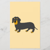 Dachshund-Hund-Design Hundepflege- Flyer (Hinten)