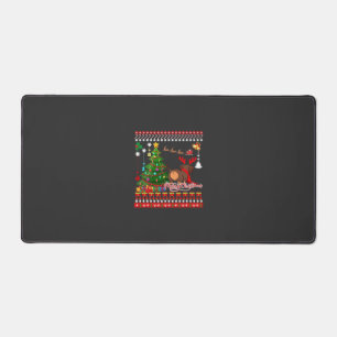 Dachshund-Hund-Hintern-Weihnachten-Hässlich-Klassi Schreibtischunterlage