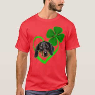 Dachshund Hund Leprechau St. Patrick Tag Saint Pad T-Shirt