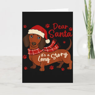 Dachshund Hund Lieber Weihnachtsmann Es Ist Eine L Karte