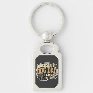 Dachshund Hund Papa Energie Schlüsselanhänger