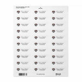 Dachshund-Hund Rücksendeadresse    (Vorne)