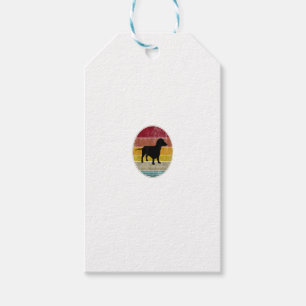 Dachshund-Hund-Silhouette Haustierliebhaber Vintag Geschenkanhänger