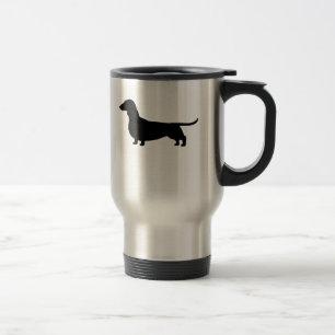 Dachshund-Hund-Silhouette Reisebecher