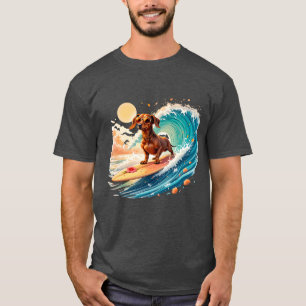 Dachshund Hund Sommer Stimmung T-Shirt