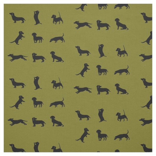 Dachshund Hund Spaß Tier Kunst Stoff (Muster)