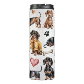 Dachshund Hund Thermosbecher (Rückseite)
