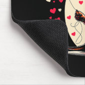 Dachshund Hund Valentinstag Hundebesitzer Valentin Mousepad (Ecke)