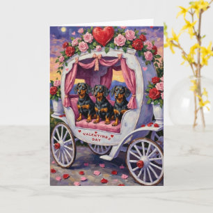 Dachshund Hund Valentinstag Karte