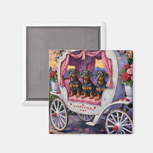 Dachshund Hund Valentinstag Magnet