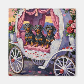Dachshund Hund Valentinstag Magnet (Vorne)