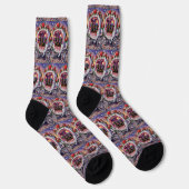 Dachshund Hund Valentinstag Socken (Rechts)