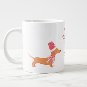 Dachshund Hund Weihnachten Jumbo-Tasse