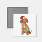 Dachshund-Hunde-Baum-Weihnachts-Pullover-Weihnacht Magnet (Vorderseite/Rückseite)