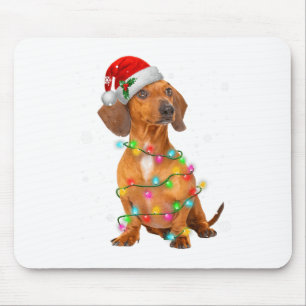 Dachshund Hunde Baum Weihnachtspulli Xmas Geschenk Mousepad