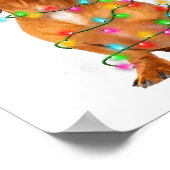 Dachshund Hunde Baum Weihnachtspulli Xmas Geschenk Poster (Ecke)