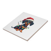 Dachshund Hunde Baum Weihnachtspullover Xmas Gesch Fliese (Seite)