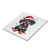 Dachshund Hunde Baum Weihnachtspullover Xmas Gesch Fliese (Seite)