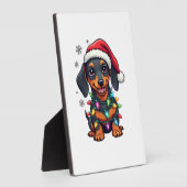 Dachshund Hunde Baum Weihnachtspullover Xmas Gesch Fotoplatte (Seite)