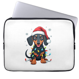 Dachshund Hunde Baum Weihnachtspullover Xmas Gesch Laptopschutzhülle
