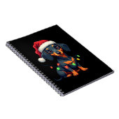 Dachshund Hunde Baum Weihnachtspullover Xmas Gesch Notizblock (Rechte Seite)