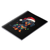 Dachshund Hunde Baum Weihnachtspullover Xmas Gesch Notizblock (Linke Seite)