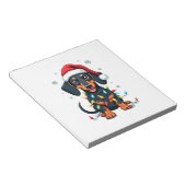 Dachshund Hunde Baum Weihnachtspullover Xmas Gesch Notizblock (angewinkelt)