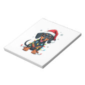 Dachshund Hunde Baum Weihnachtspullover Xmas Gesch Notizblock (Rotiert)