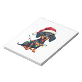 Dachshund Hunde Baum Weihnachtspullover Xmas Gesch Notizblock (Rotiert)
