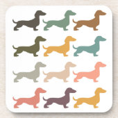 Dachshund Hunde Getränkeuntersetzer (Vorderseite)