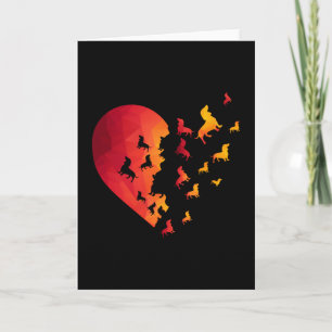 Dachshund-Hunde-Herz-Geschenke für Dachshund-Liebh Karte