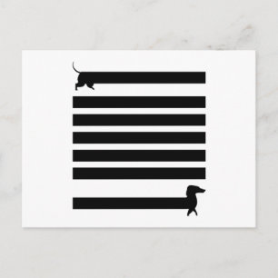 Dachshund Hunde Lustiger Süßer Hundehalter Welpeng Postkarte