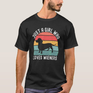 Dachshund Hundebesitzer Wiener Retro Vintage Hunde T-Shirt