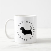 Dachshund-Hundemutter Kaffeetasse (Links)
