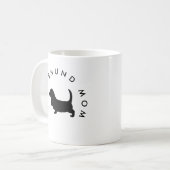 Dachshund-Hundemutter Kaffeetasse (Vorderseite Links)
