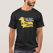 Dachshund I ve Got Friends in Low Places Cute Dog T-Shirt (Vorderseite)
