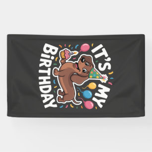 Dachshund Ich habe Geburtstag Banner