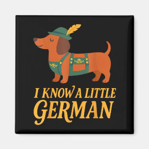 Dachshund Ich kenne kleinen deutschen Hund Frauen Magnet
