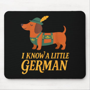 Dachshund, ich kenne kleinen deutschen Hund Frauen Mousepad