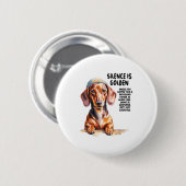 Dachshund Ideas For Women &amp; Novelty Miniature  Button (Vorne & Hinten)