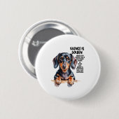 Dachshund Ideas For Women & Novelty Miniature Button (Vorne & Hinten)