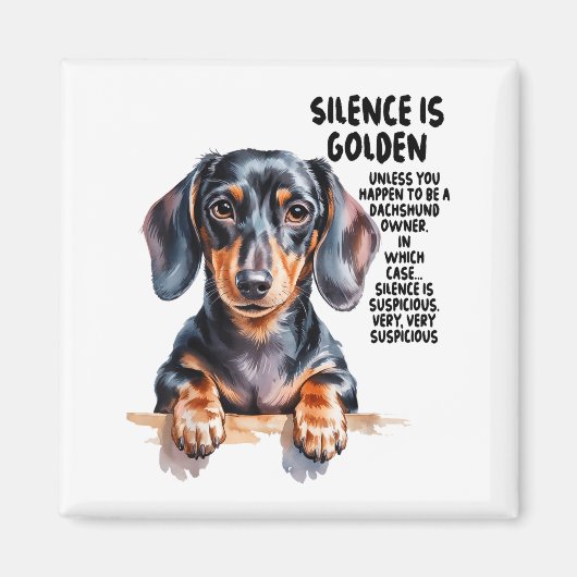 Dachshund Ideas For Women &amp; Novelty Miniature  Magnet (Vorne)